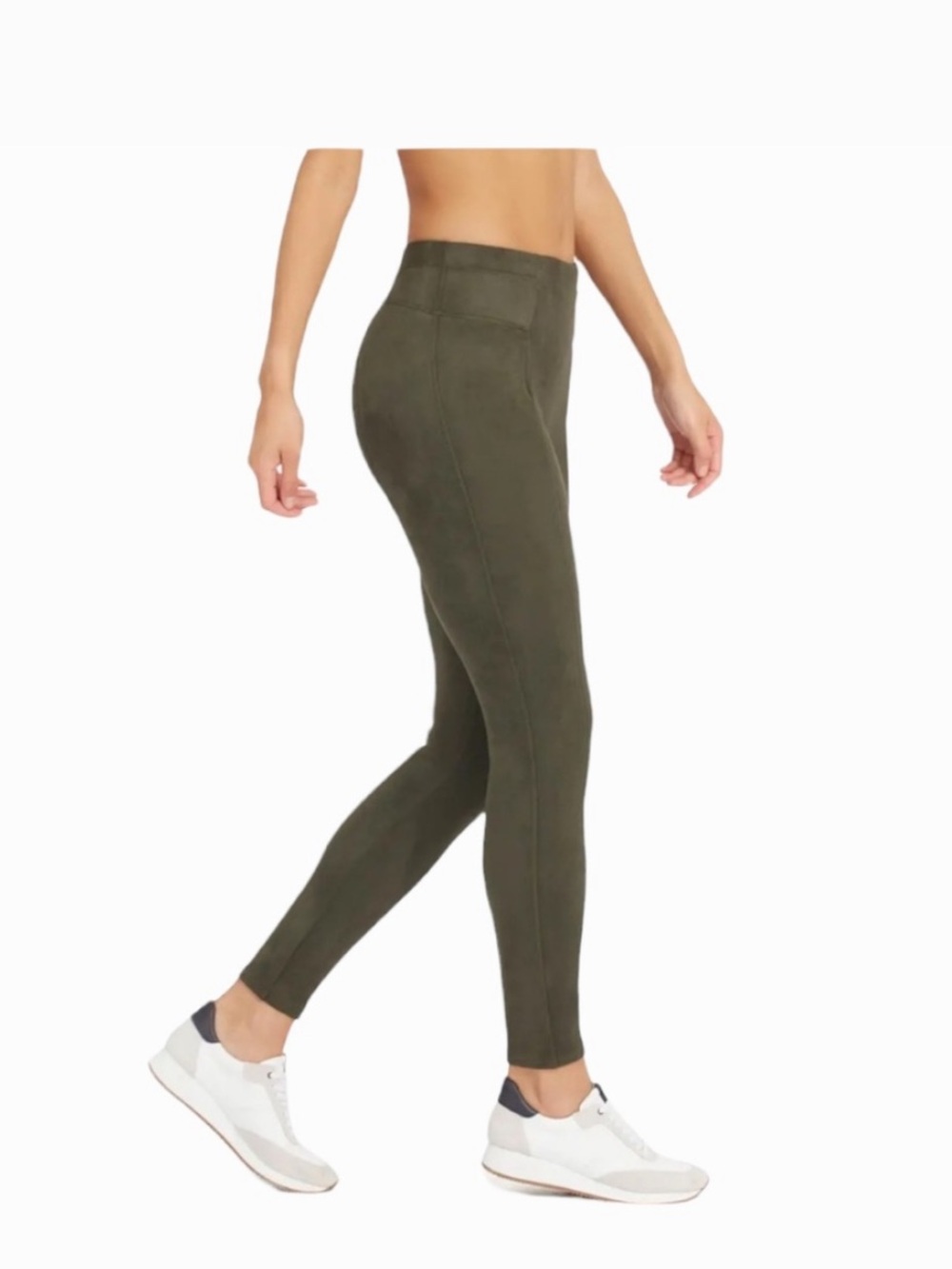 Spanx High-Waist Olive Green Ponte Leggings